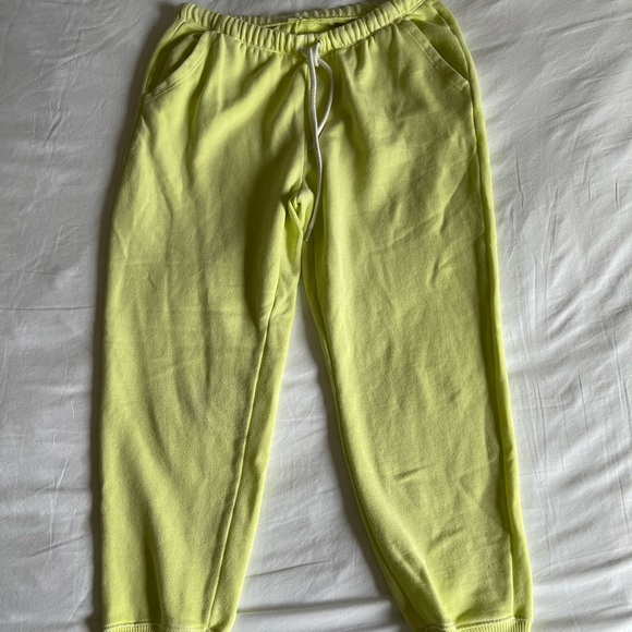 aerie Pants - Lime Green Aerie Joggers